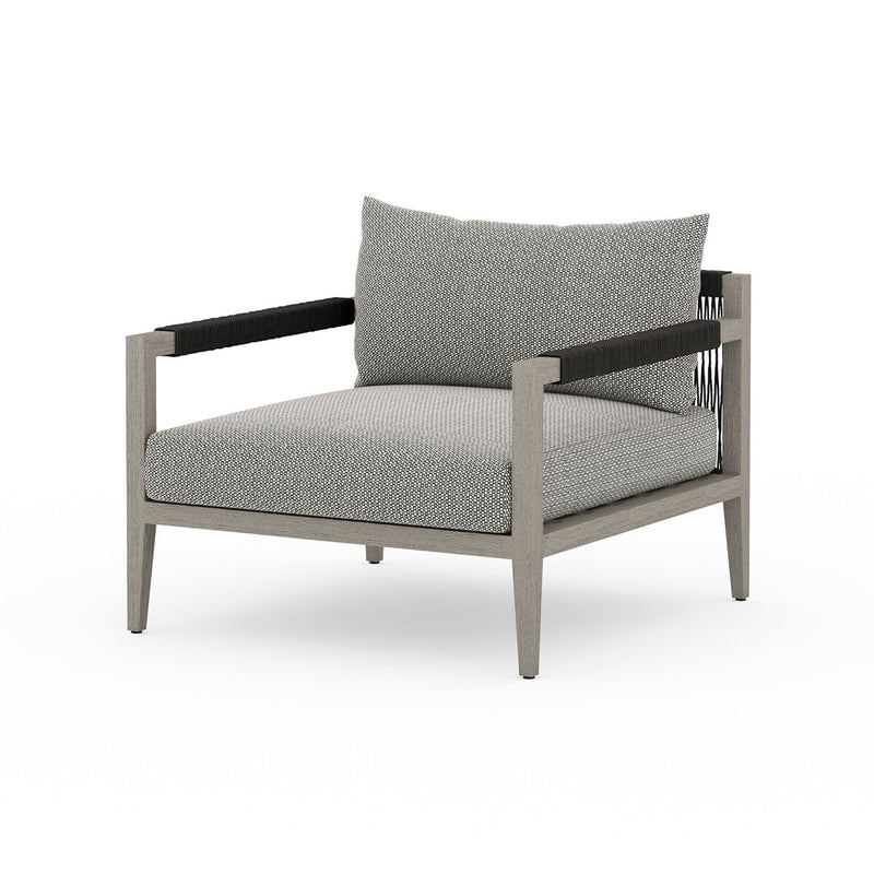 Four Hands Sherwood Outdoor Chair - Weathered Grey-Patio Pelican