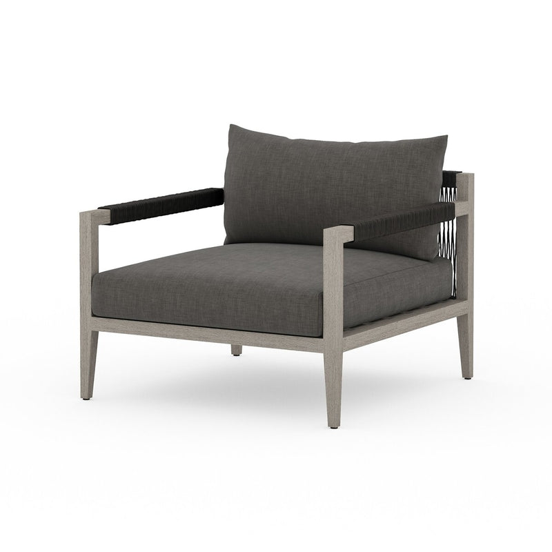 Four Hands Sherwood Outdoor Chair - Weathered Grey-Patio Pelican