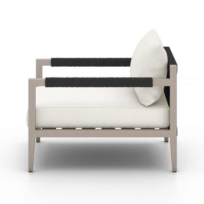 Four Hands Sherwood Outdoor Chair - Weathered Grey-Patio Pelican