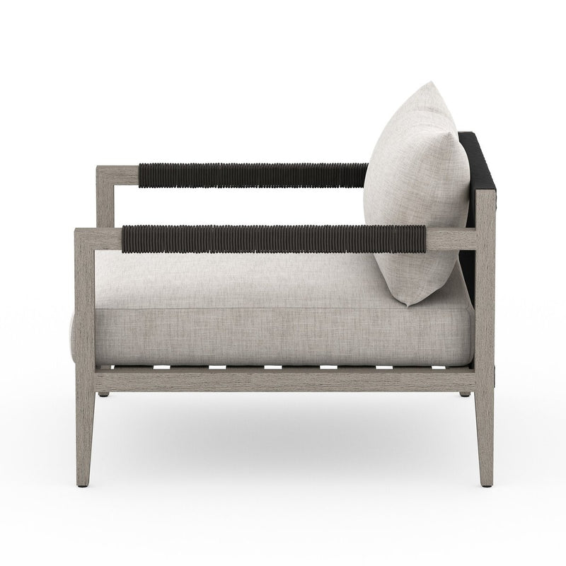 Four Hands Sherwood Outdoor Chair - Weathered Grey-Patio Pelican