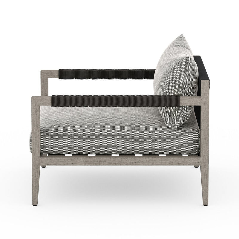 Four Hands Sherwood Outdoor Chair - Weathered Grey-Patio Pelican