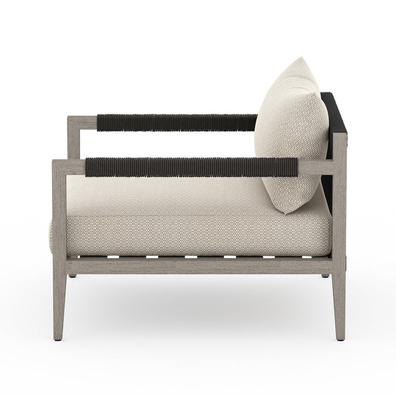 Four Hands Sherwood Outdoor Chair - Weathered Grey-Patio Pelican