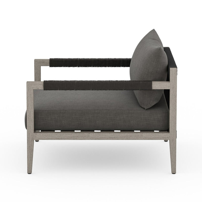 Four Hands Sherwood Outdoor Chair - Weathered Grey-Patio Pelican