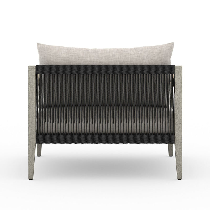 Four Hands Sherwood Outdoor Chair - Weathered Grey-Patio Pelican