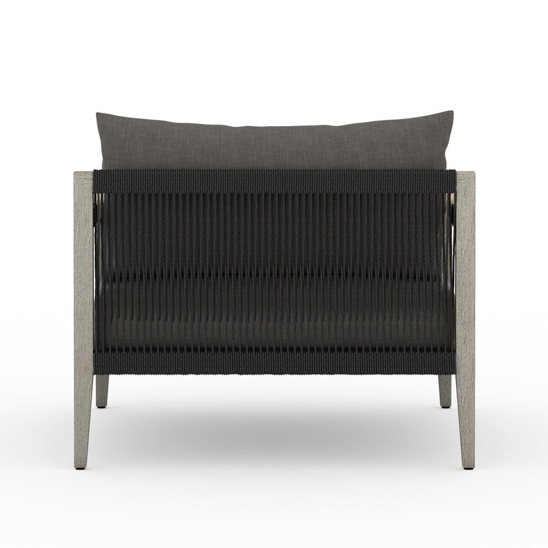 Four Hands Sherwood Outdoor Chair - Weathered Grey-Patio Pelican