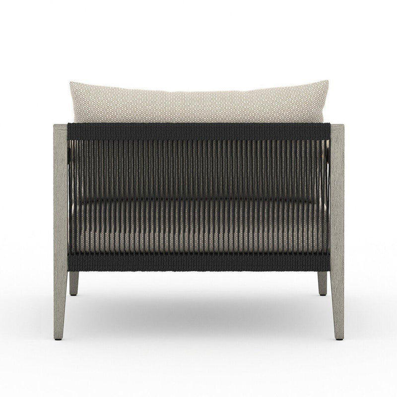 Four Hands Sherwood Outdoor Chair - Weathered Grey-Patio Pelican
