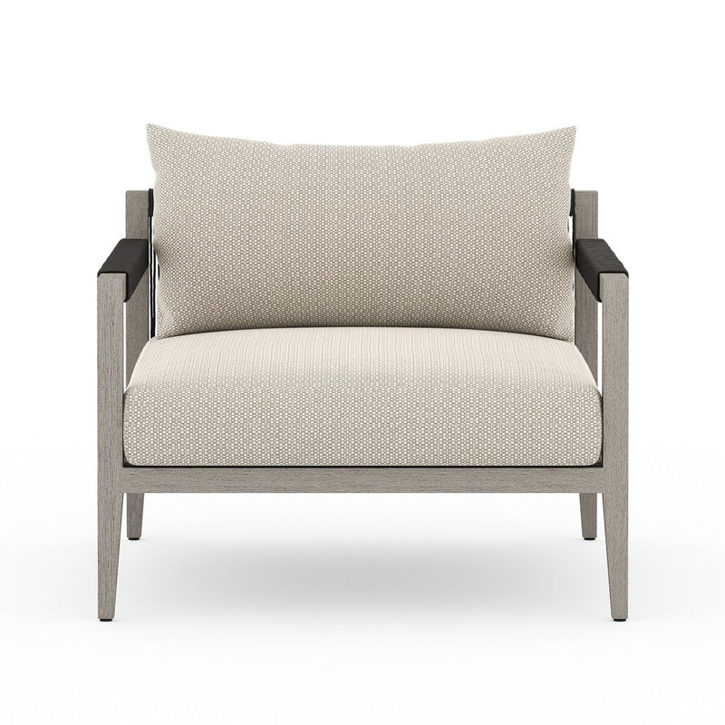 Four Hands Sherwood Outdoor Chair - Weathered Grey-Patio Pelican