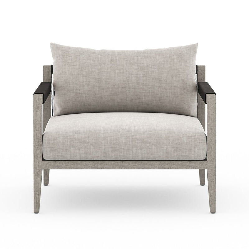 Four Hands Sherwood Outdoor Chair - Weathered Grey-Patio Pelican