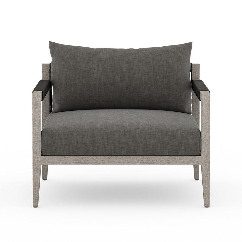 Four Hands Sherwood Outdoor Chair - Weathered Grey-Patio Pelican