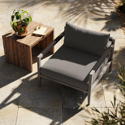 Four Hands Sherwood Outdoor Chair - Weathered Grey-Patio Pelican