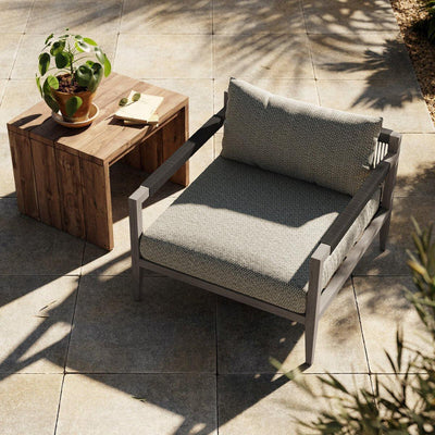 Four Hands Sherwood Outdoor Chair - Weathered Grey-Patio Pelican