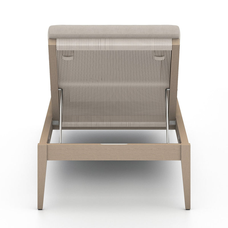 Four Hands Sherwood Outdoor Chaise - Washed Brown-Patio Pelican