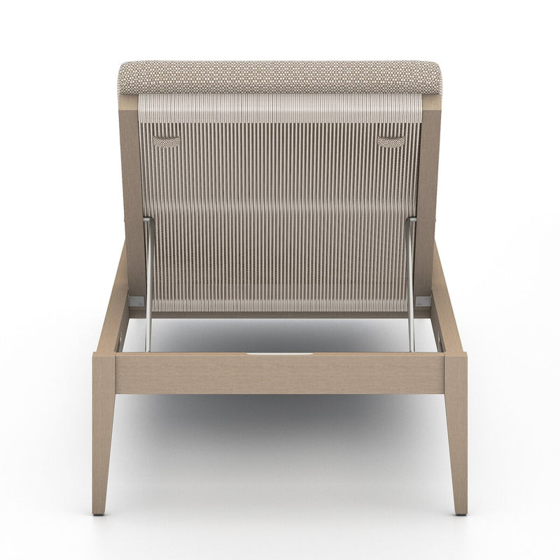 Four Hands Sherwood Outdoor Chaise - Washed Brown-Patio Pelican