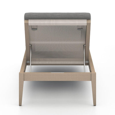 Four Hands Sherwood Outdoor Chaise - Washed Brown-Patio Pelican