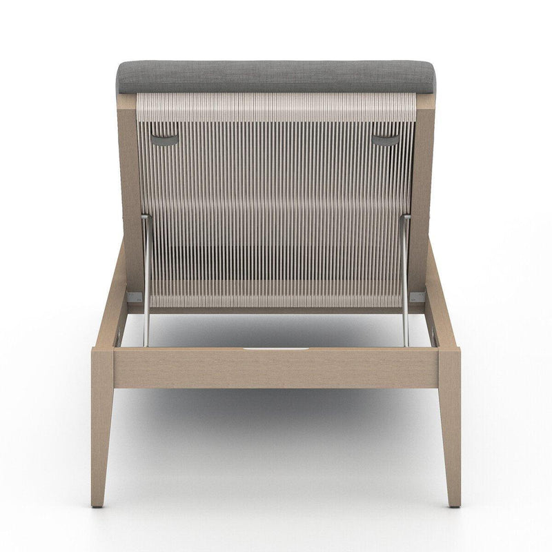 Four Hands Sherwood Outdoor Chaise - Washed Brown-Patio Pelican