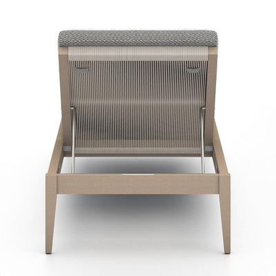 Four Hands Sherwood Outdoor Chaise - Washed Brown-Patio Pelican