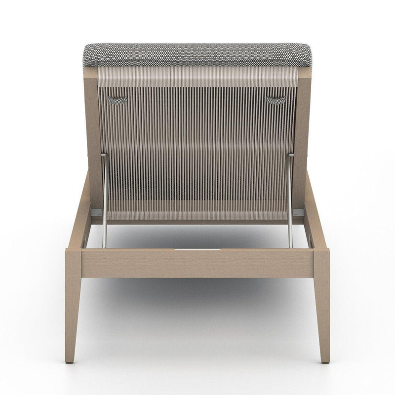 Four Hands Sherwood Outdoor Chaise - Washed Brown-Patio Pelican