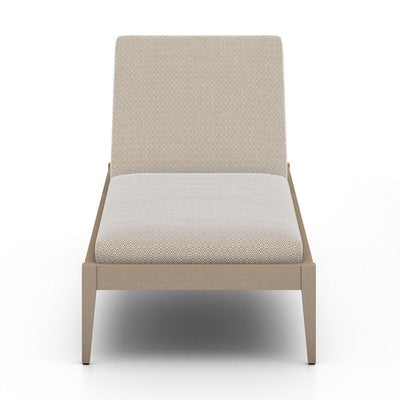 Four Hands Sherwood Outdoor Chaise - Washed Brown-Patio Pelican