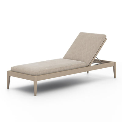 Four Hands Sherwood Outdoor Chaise - Washed Brown-Patio Pelican