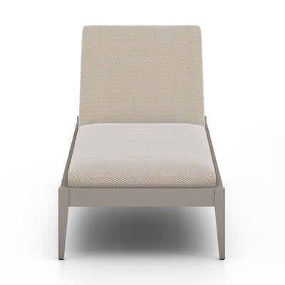 Four Hands Sherwood Outdoor Chaise - Weathered Grey-Patio Pelican