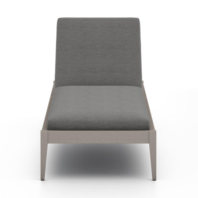 Four Hands Sherwood Outdoor Chaise - Weathered Grey-Patio Pelican