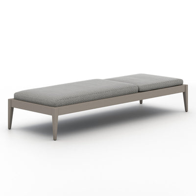 Four Hands Sherwood Outdoor Chaise - Weathered Grey-Patio Pelican