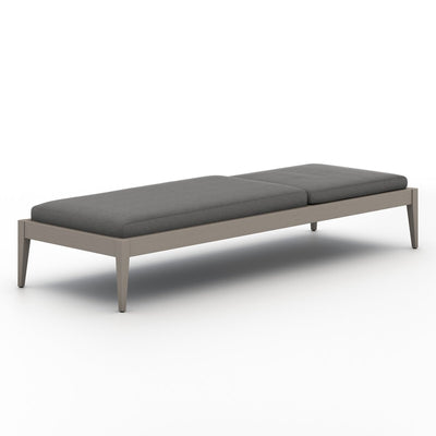 Four Hands Sherwood Outdoor Chaise - Weathered Grey-Patio Pelican