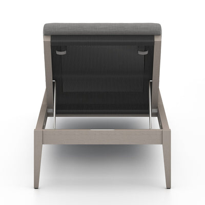 Four Hands Sherwood Outdoor Chaise - Weathered Grey-Patio Pelican