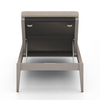 Four Hands Sherwood Outdoor Chaise - Weathered Grey-Patio Pelican