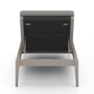Four Hands Sherwood Outdoor Chaise - Weathered Grey-Patio Pelican