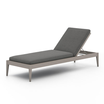Four Hands Sherwood Outdoor Chaise - Weathered Grey-Patio Pelican