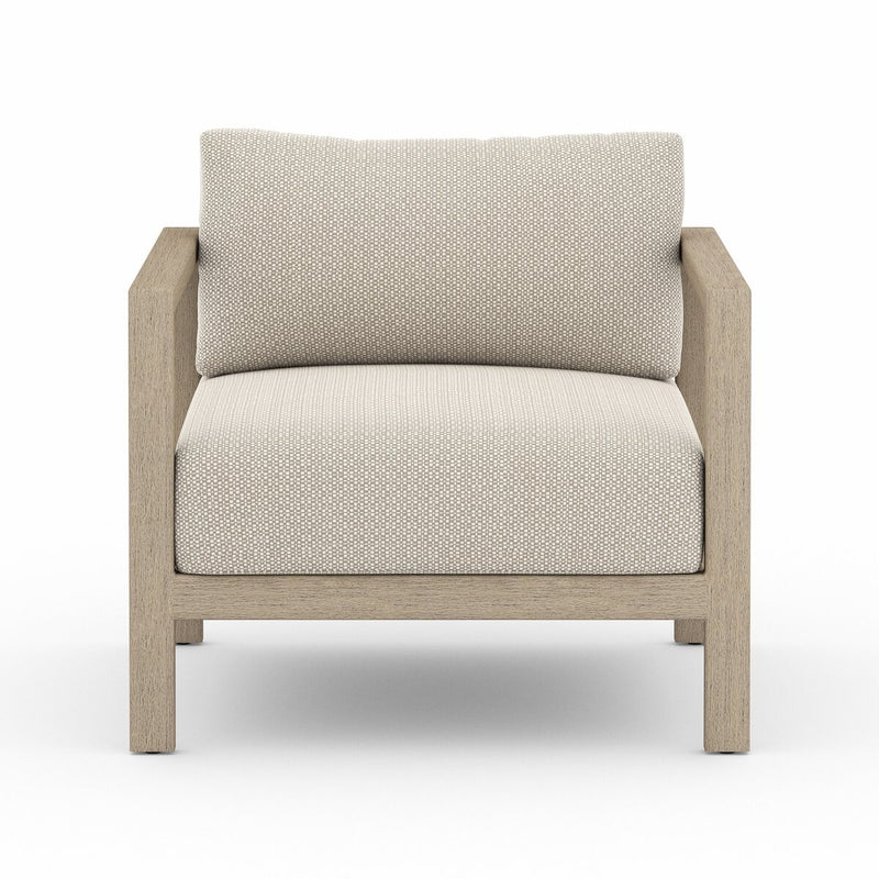 Four Hands Sonoma Outdoor Chair - Washed Brown-Patio Pelican