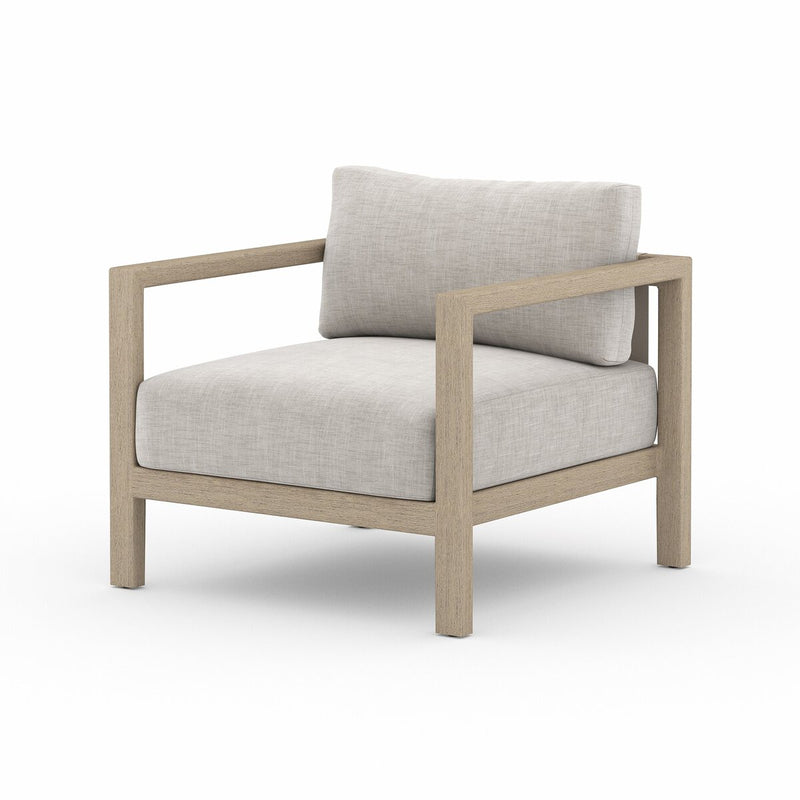 Four Hands Sonoma Outdoor Chair - Washed Brown-Patio Pelican