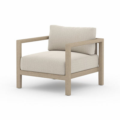 Four Hands Sonoma Outdoor Chair - Washed Brown-Patio Pelican