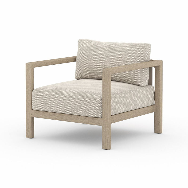 Four Hands Sonoma Outdoor Chair - Washed Brown-Patio Pelican