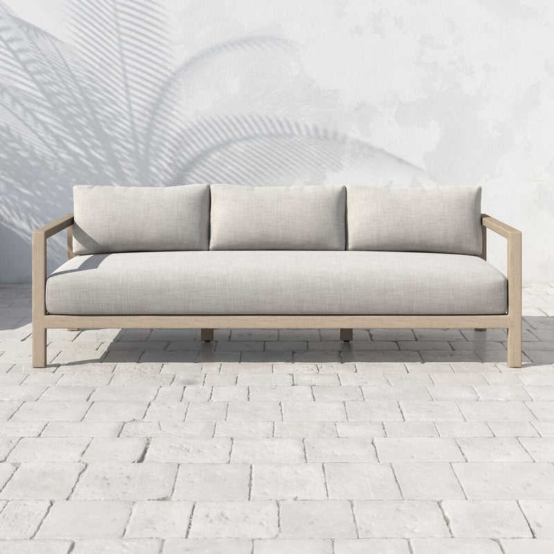 Four Hands Sonoma Outdoor Sofa – Washed Brown-Patio Pelican