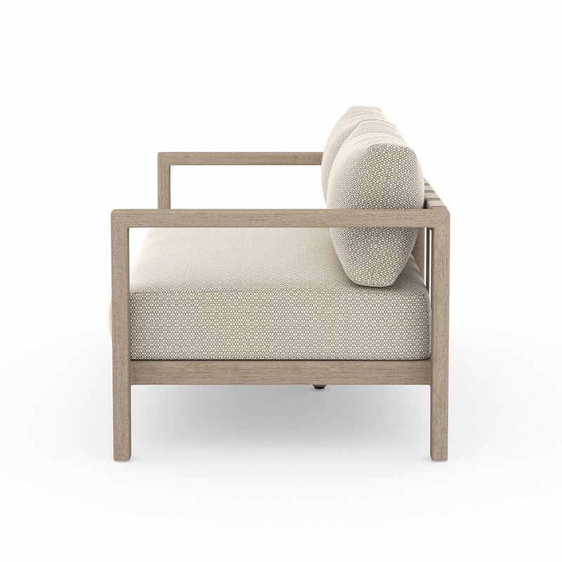 Four Hands Sonoma Outdoor Sofa – Washed Brown-Patio Pelican