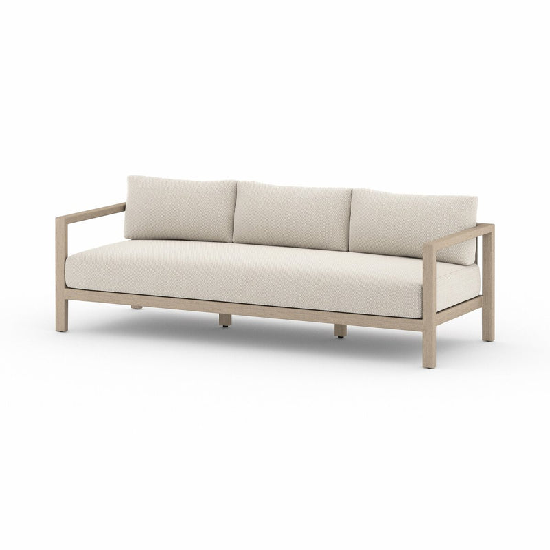 Four Hands Sonoma Outdoor Sofa – Washed Brown-Patio Pelican