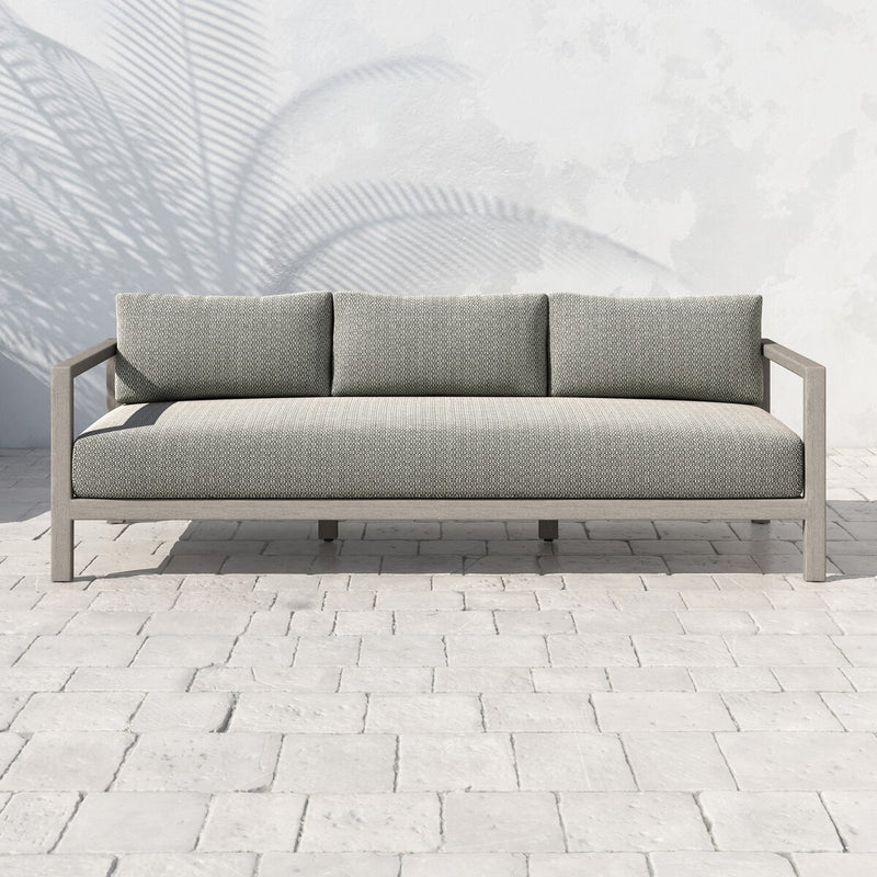 Four Hands Sonoma Outdoor Sofa – Weathered Grey-Patio Pelican
