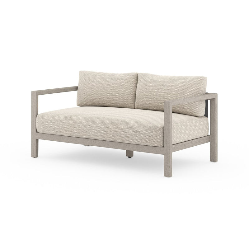 Four Hands Sonoma Outdoor Sofa – Weathered Grey-Patio Pelican