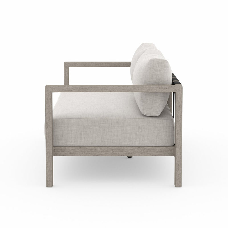Four Hands Sonoma Outdoor Sofa – Weathered Grey-Patio Pelican