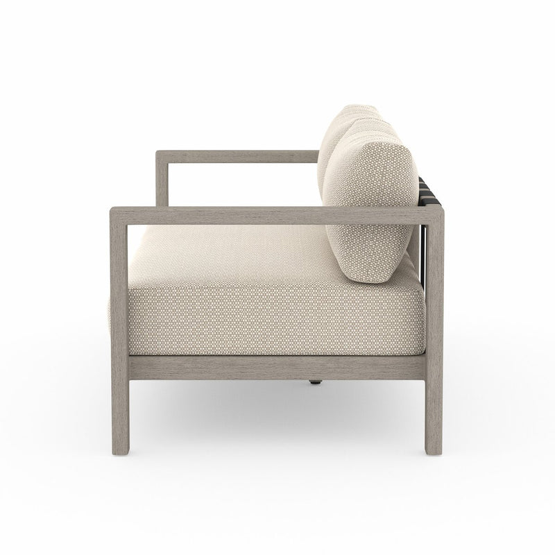 Four Hands Sonoma Outdoor Sofa – Weathered Grey-Patio Pelican