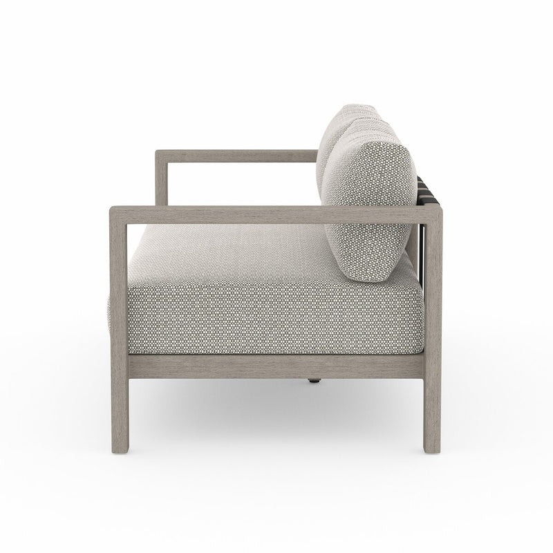 Four Hands Sonoma Outdoor Sofa – Weathered Grey-Patio Pelican
