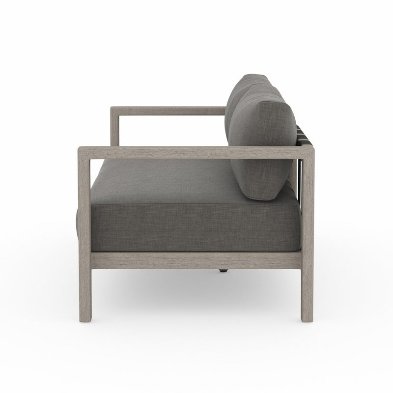 Four Hands Sonoma Outdoor Sofa – Weathered Grey-Patio Pelican