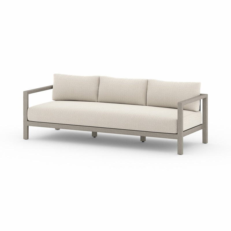 Four Hands Sonoma Outdoor Sofa – Weathered Grey-Patio Pelican