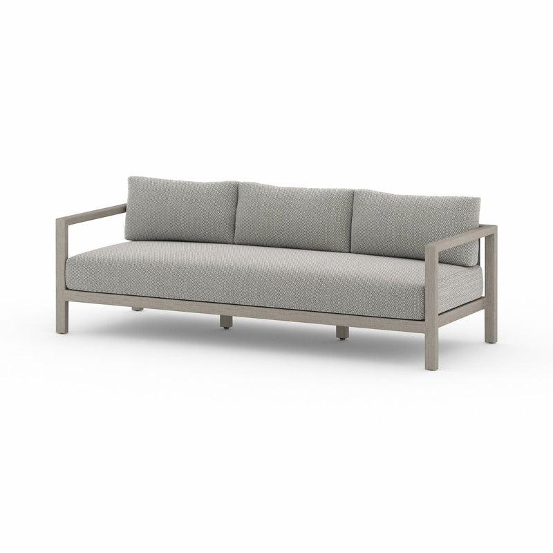Four Hands Sonoma Outdoor Sofa – Weathered Grey-Patio Pelican