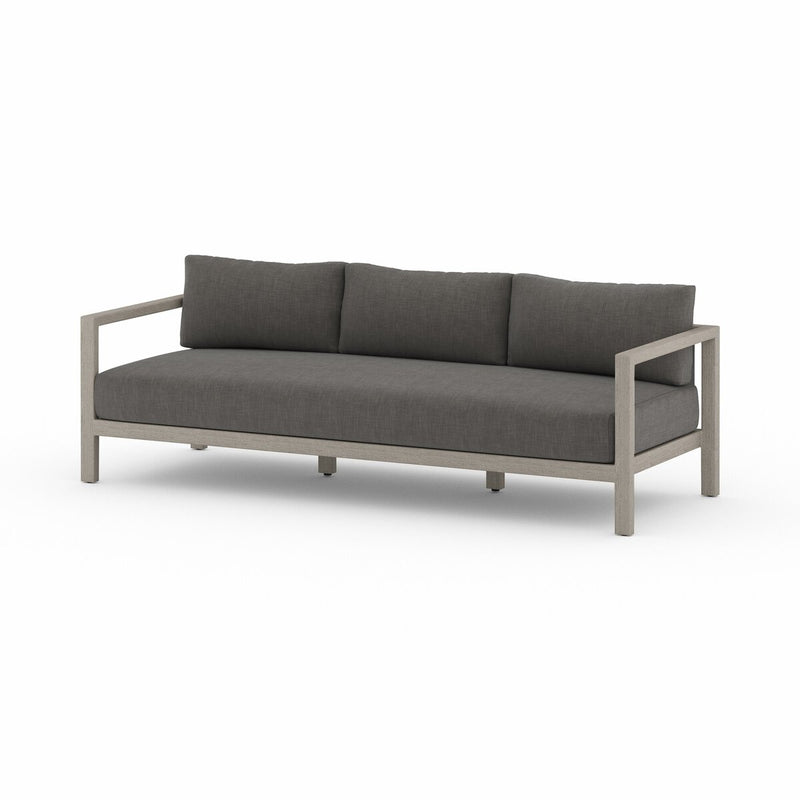 Four Hands Sonoma Outdoor Sofa – Weathered Grey-Patio Pelican