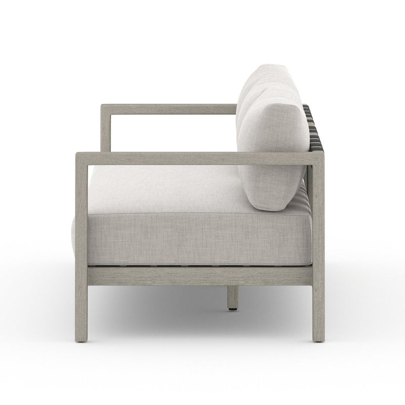 Four Hands Sonoma Outdoor Sofa – Weathered Grey-Patio Pelican