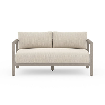Four Hands Sonoma Outdoor Sofa – Weathered Grey-Patio Pelican