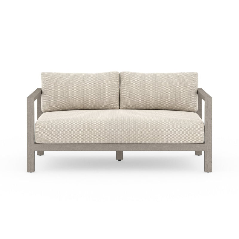 Four Hands Sonoma Outdoor Sofa – Weathered Grey-Patio Pelican